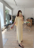 COS Fließendes Kleid butteryellow