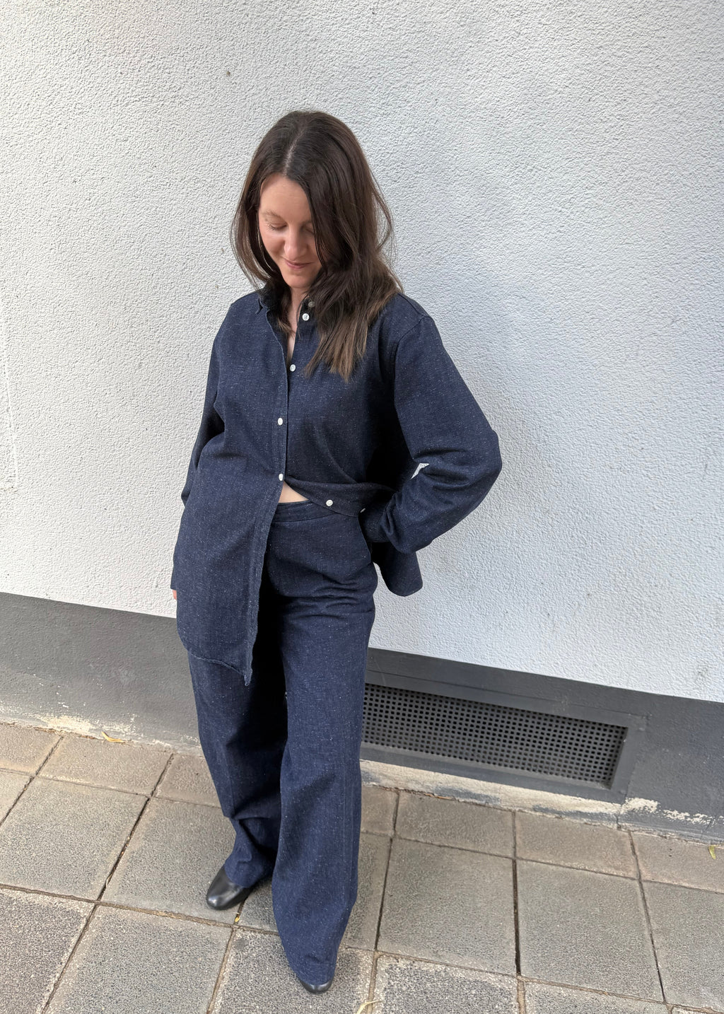 SAMSØE SAMSØE Wide leg Hose meliert