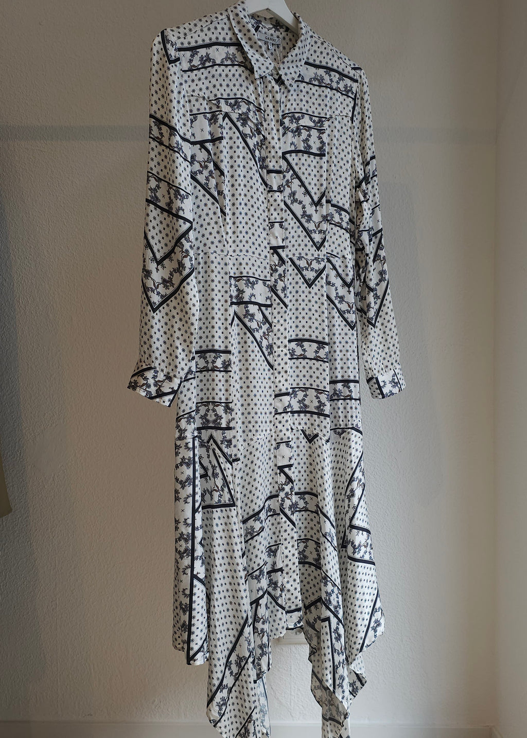 GANNI Kleid Seide