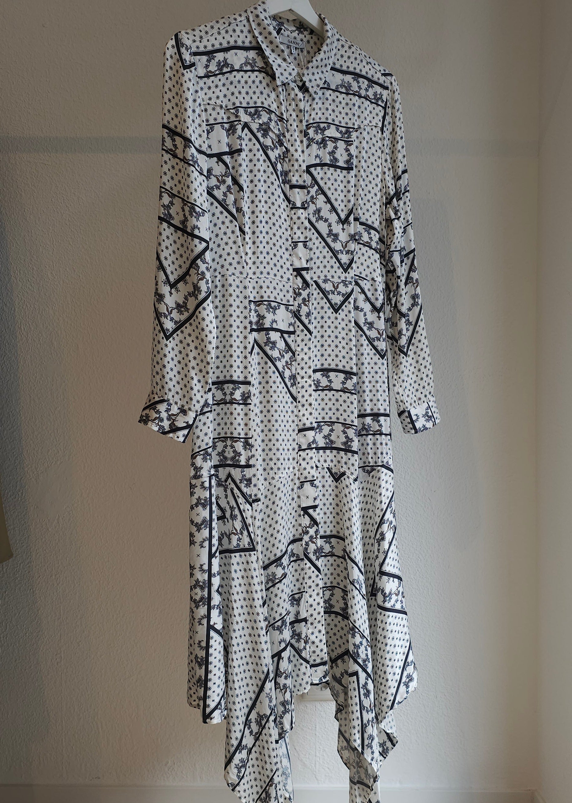 GANNI Kleid Seide