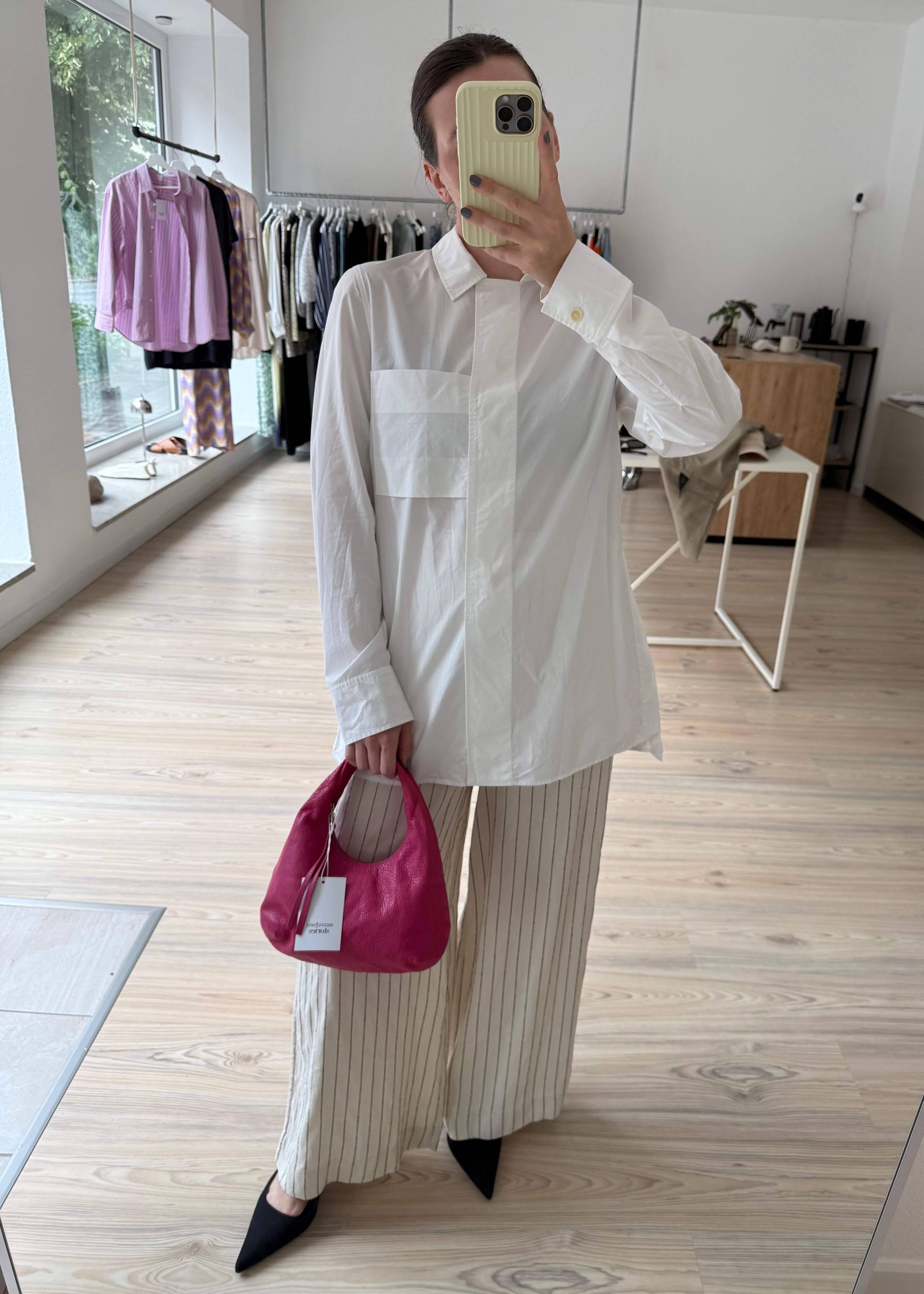 COS Hemd Bluse Seitliche Knopfleiste