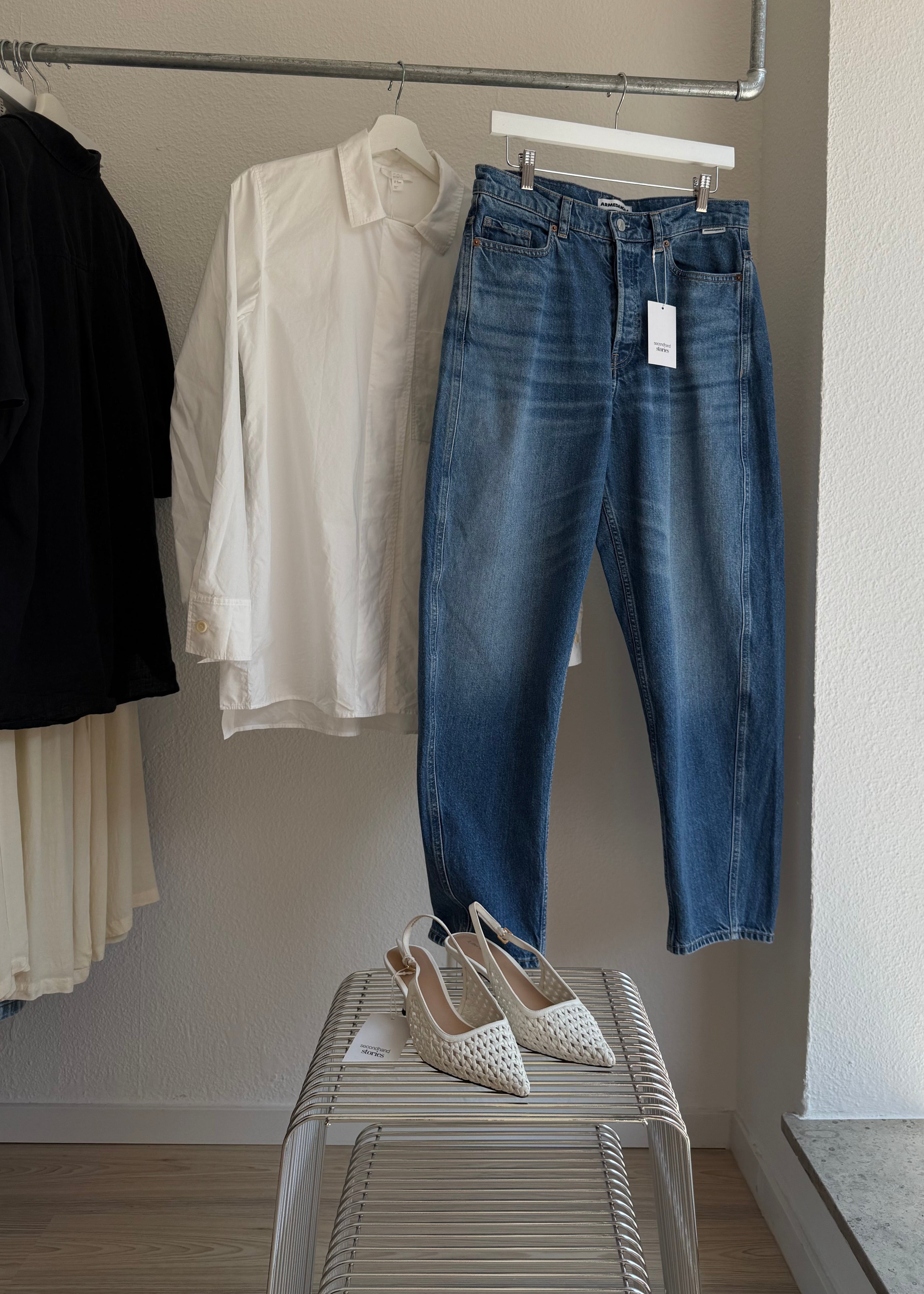 COS Hemd Bluse Seitliche Knopfeiste