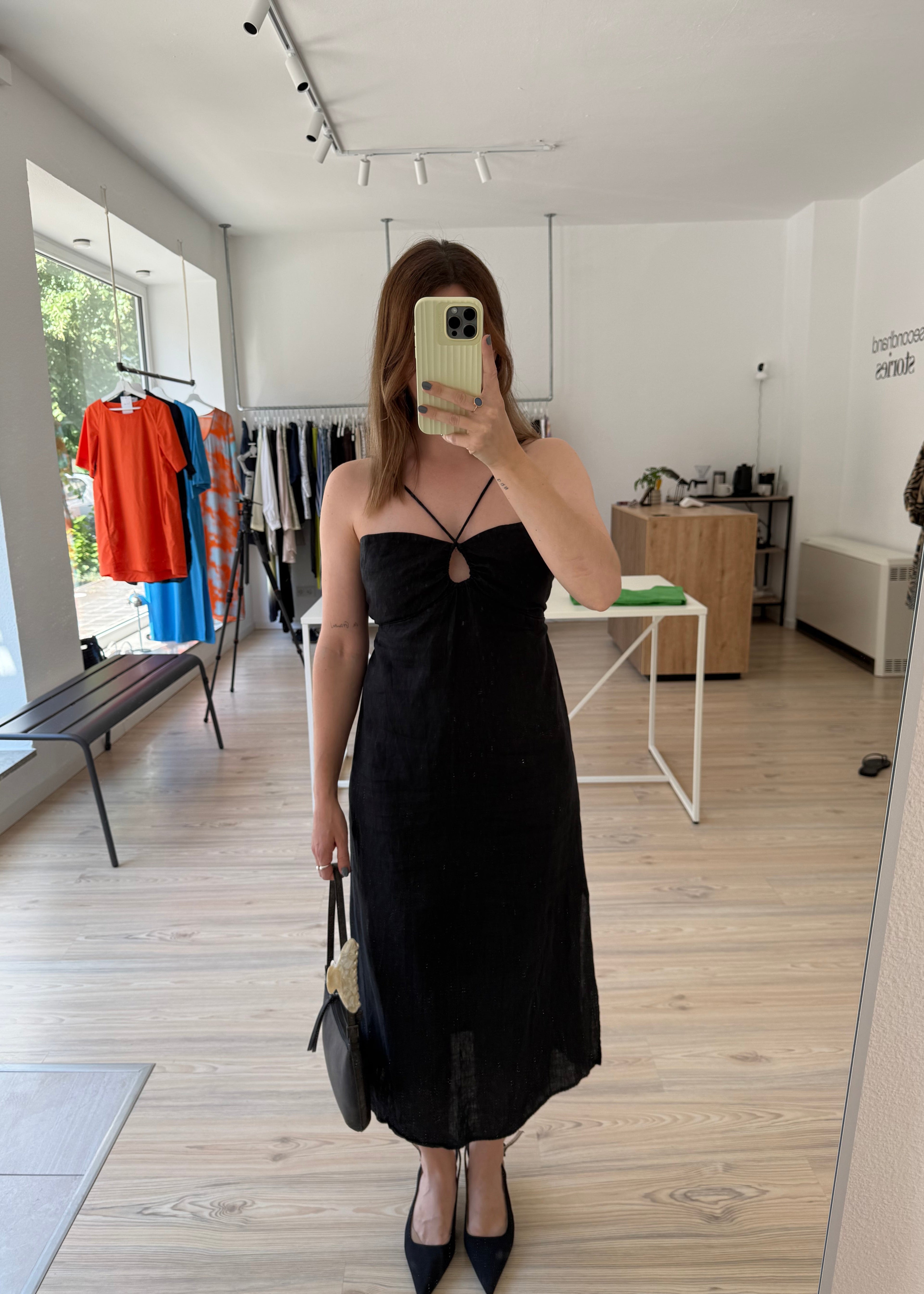 ARKET Cut out Leinen Kleid