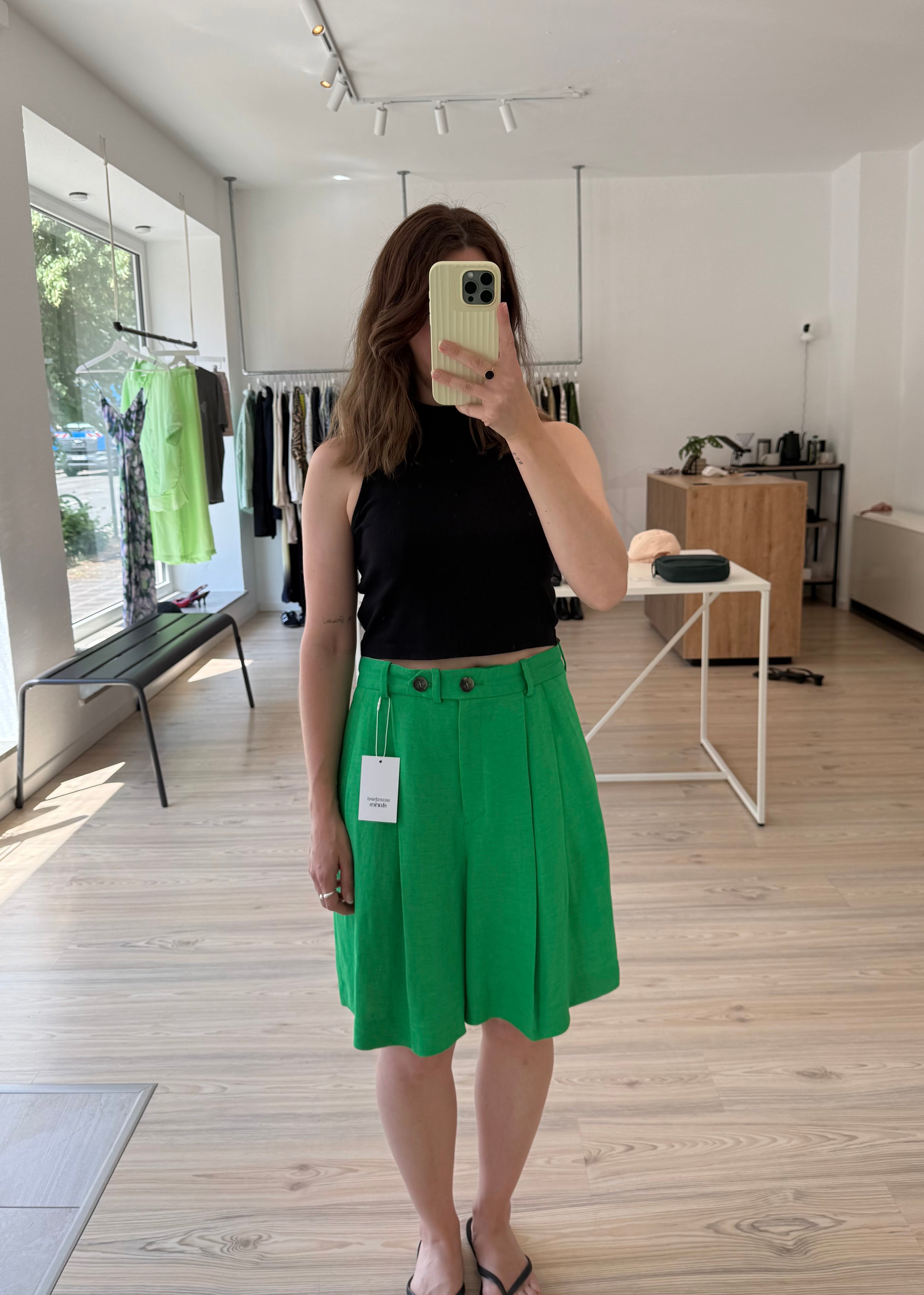 COS Viskose-Leinen Shorts