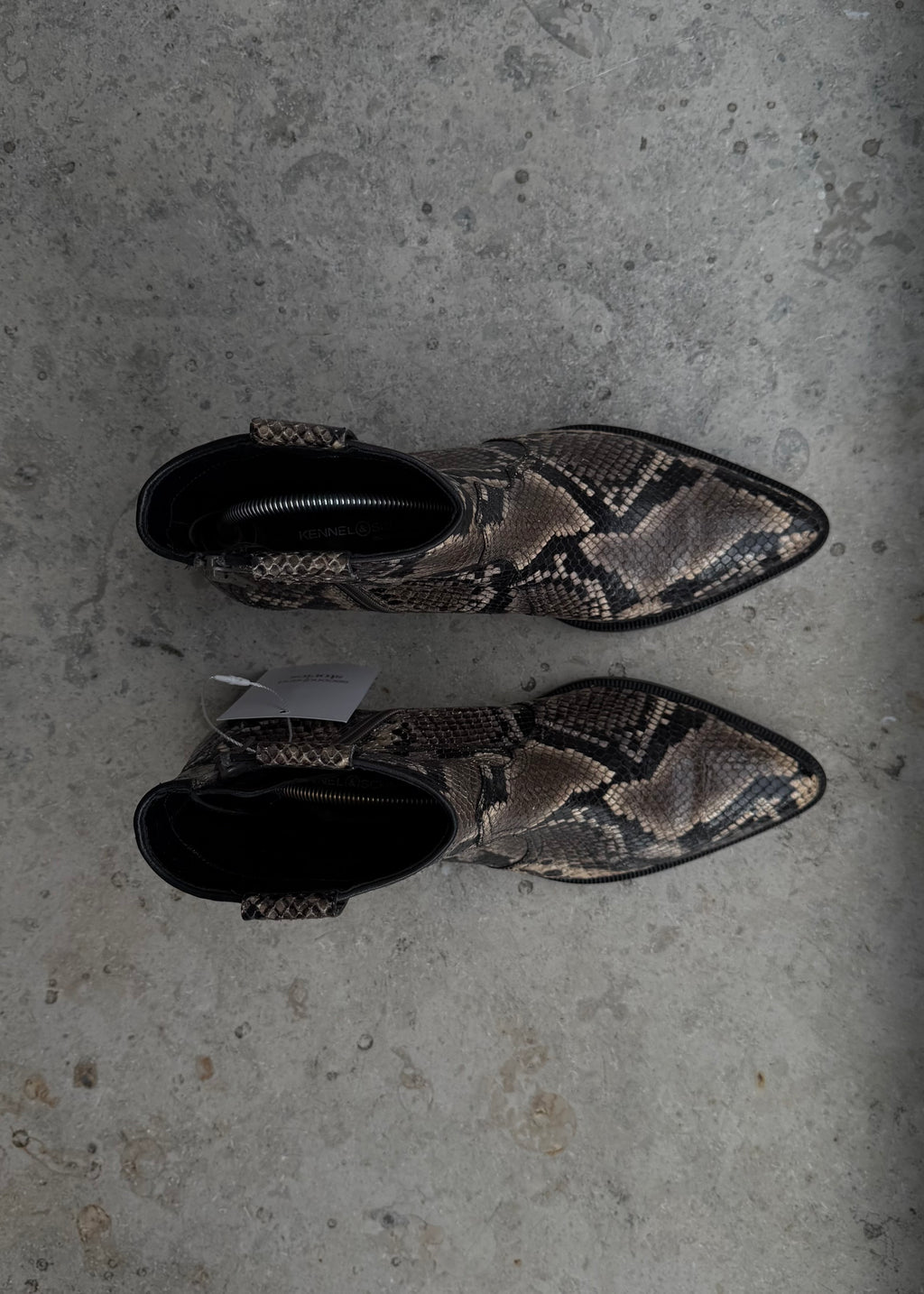 KENNEL & SCHMENGER Ankle Boots Snake Print